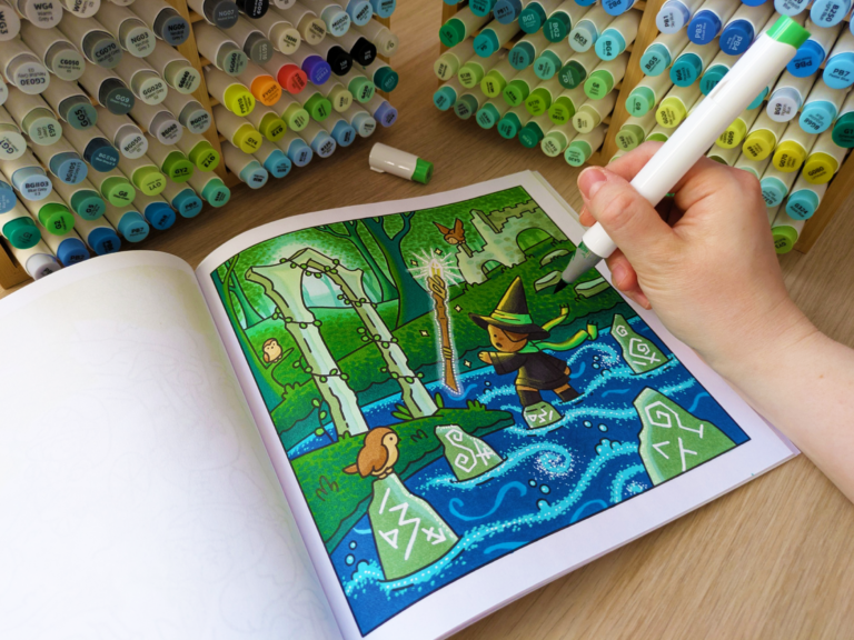 wurley coloring book page
