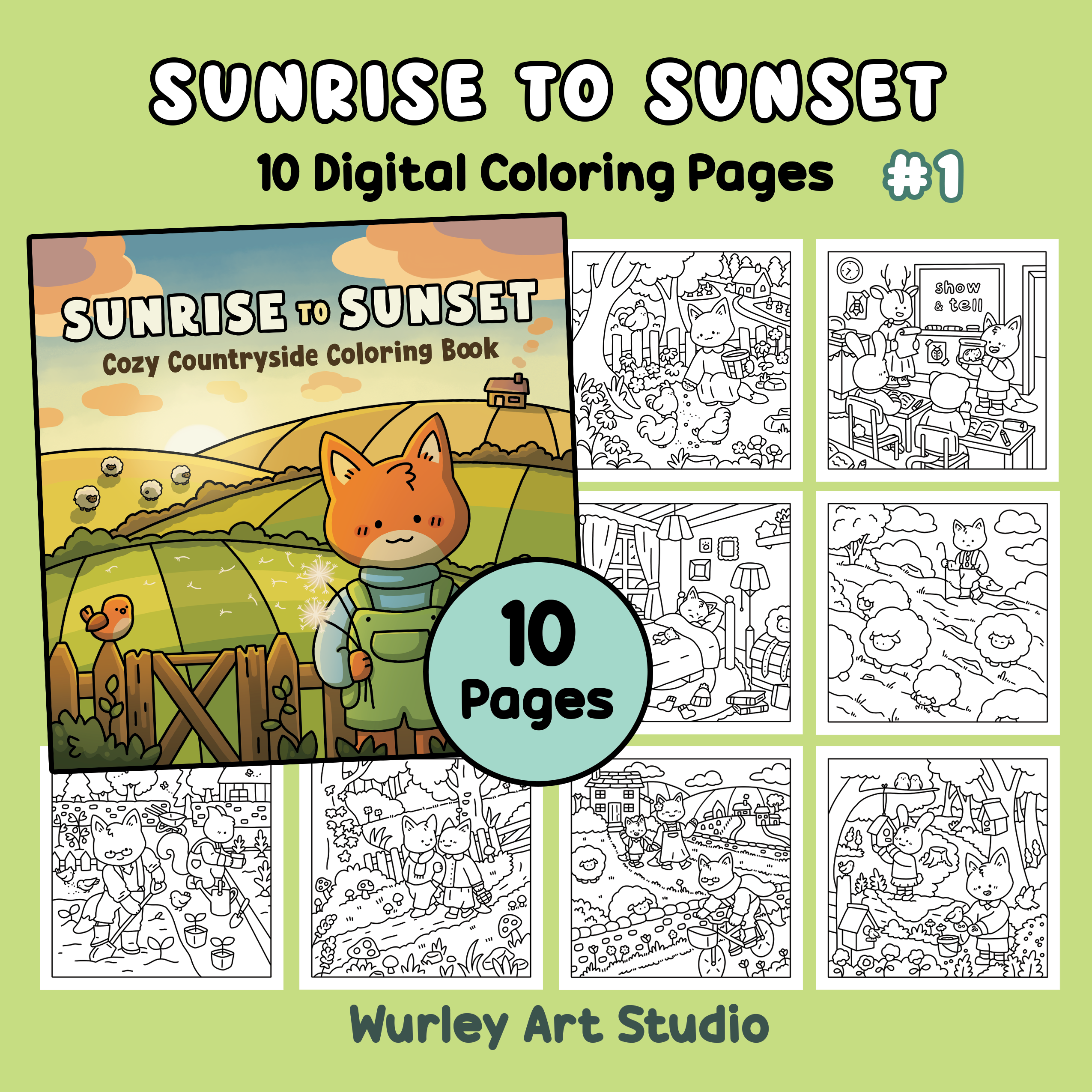 sunrise to sunset 10 pages pack1