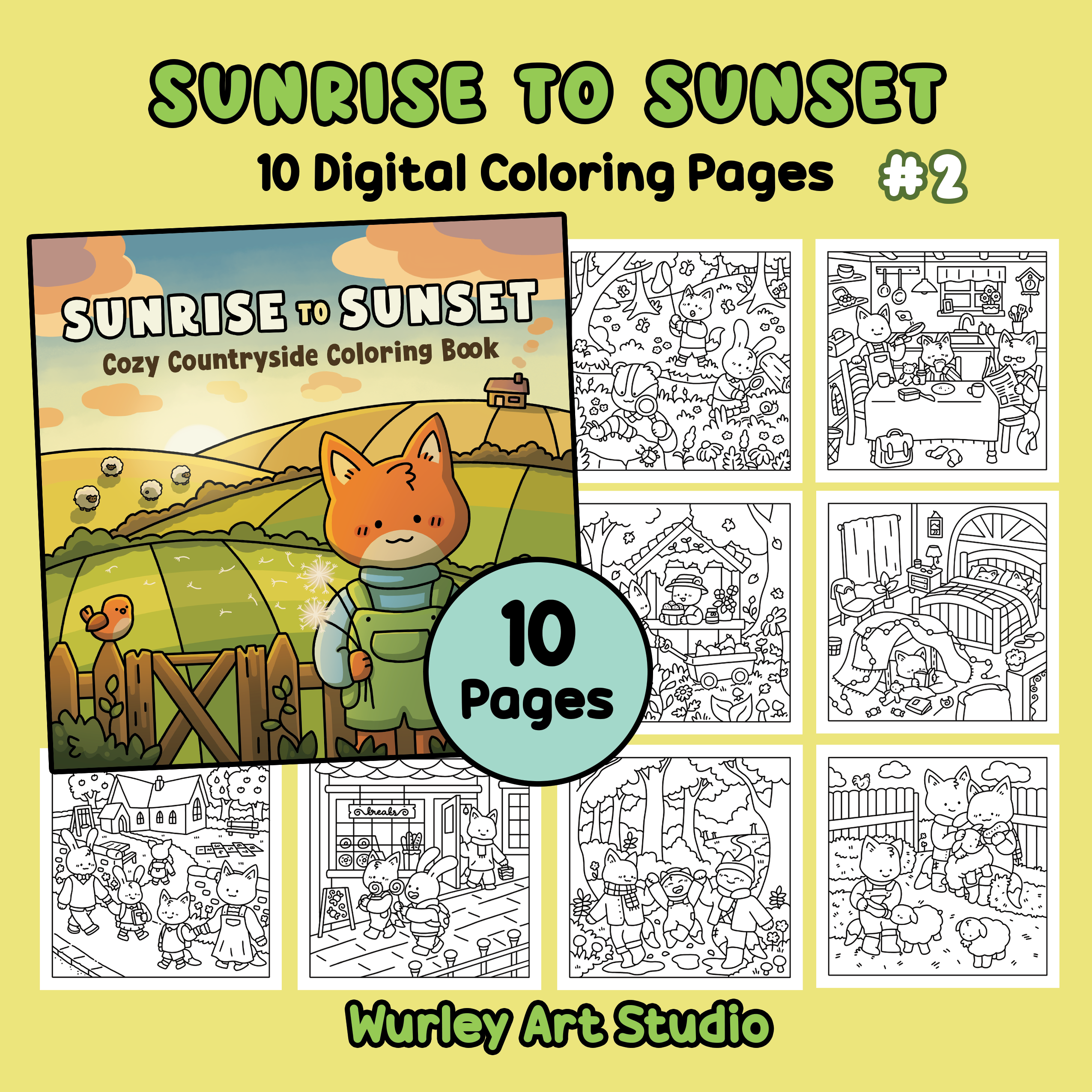 sunrise to sunset 10 pages pack2