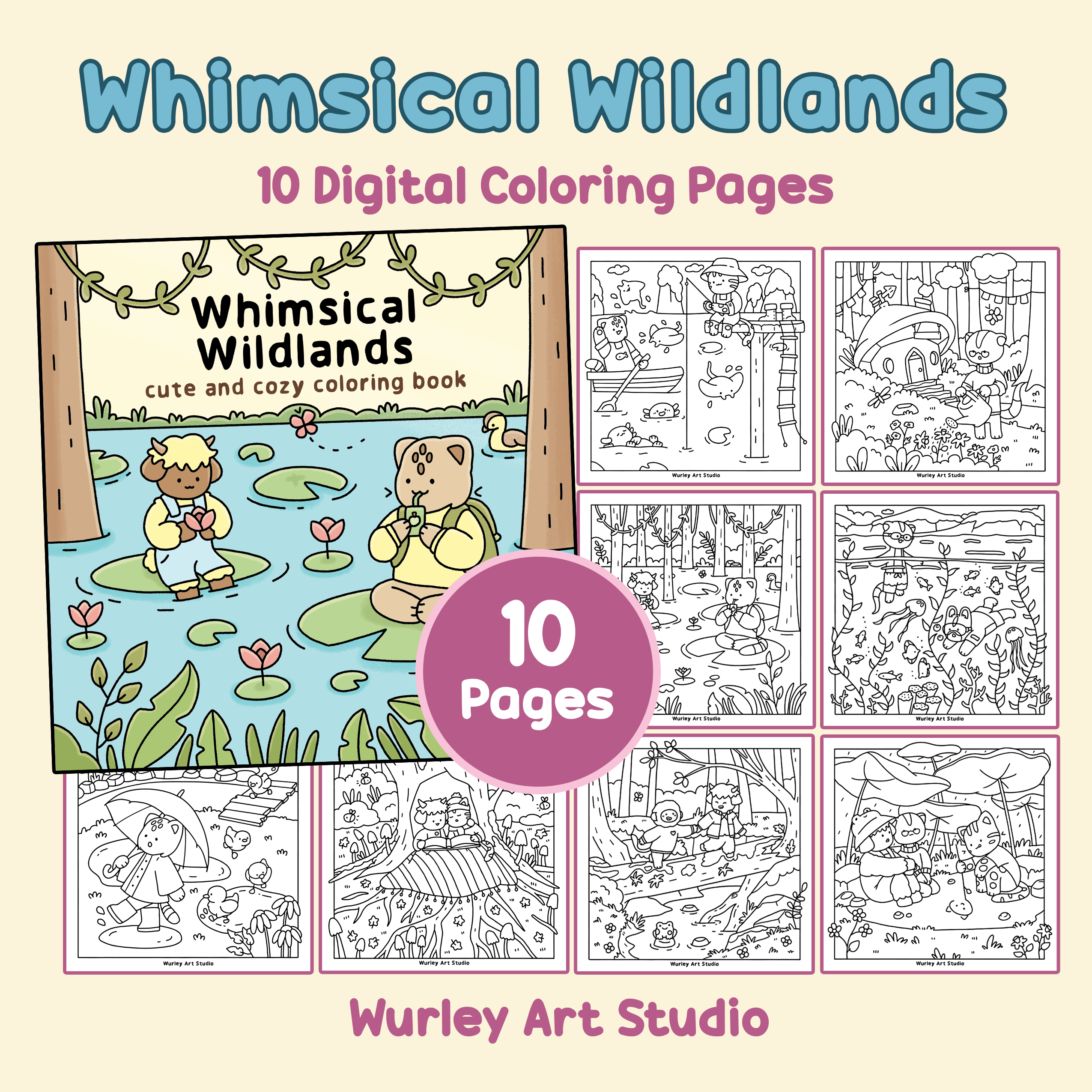 whimsical wildlands 10 pages