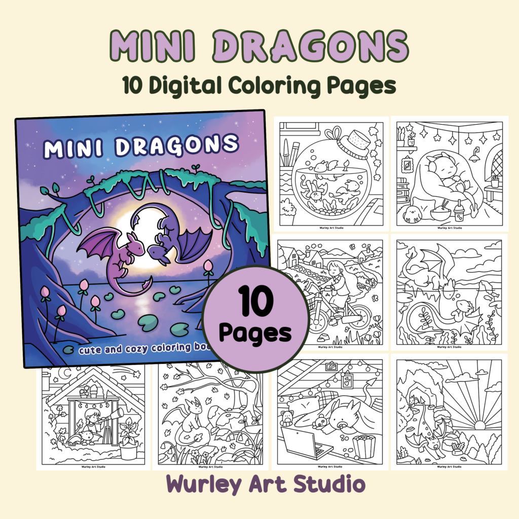 mini dragons 10 pages cover