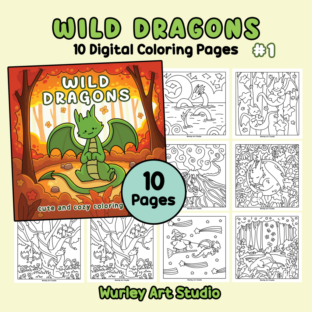 wild dragons 10 pages pack 1 cover