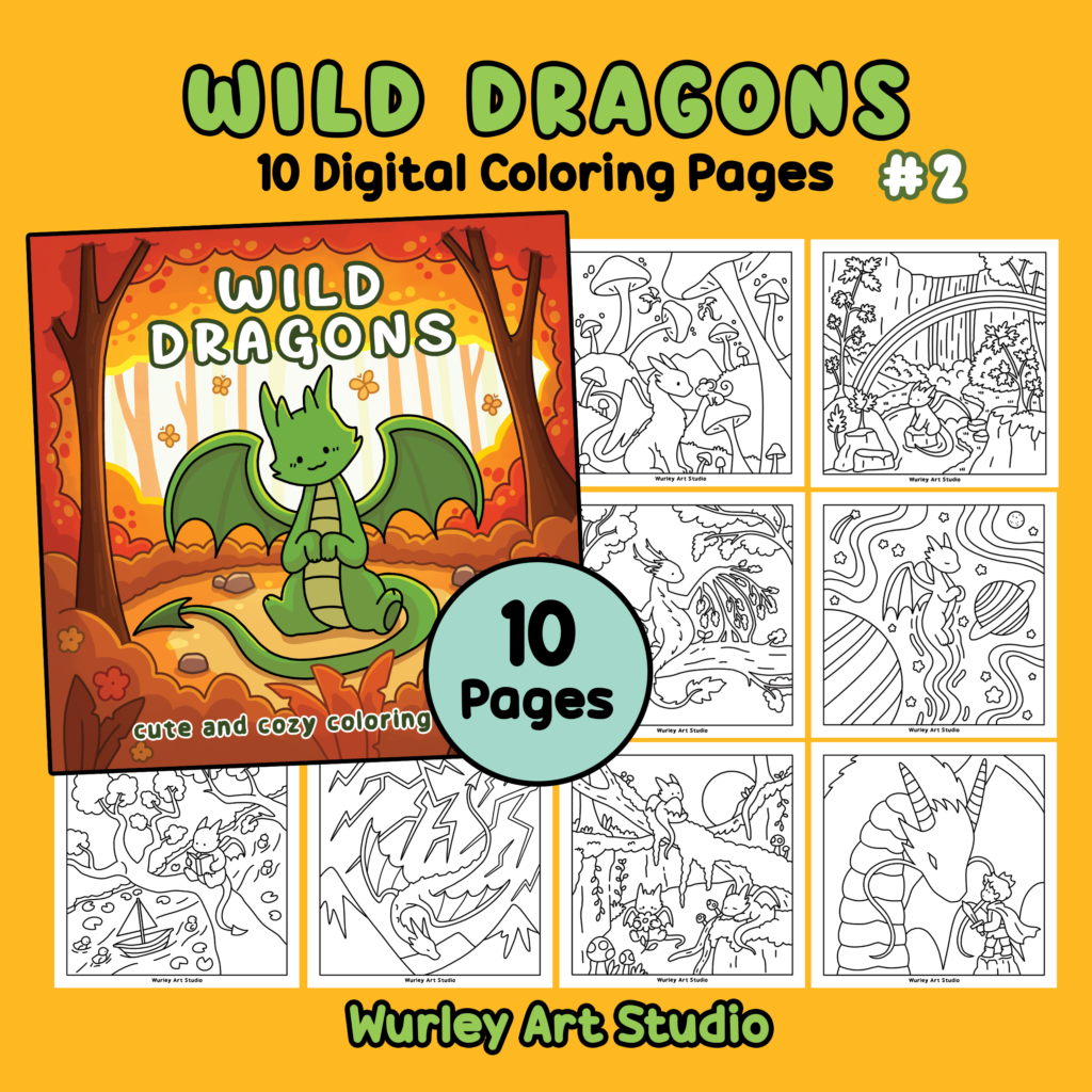 wild dragons 10 pages pack2 cover
